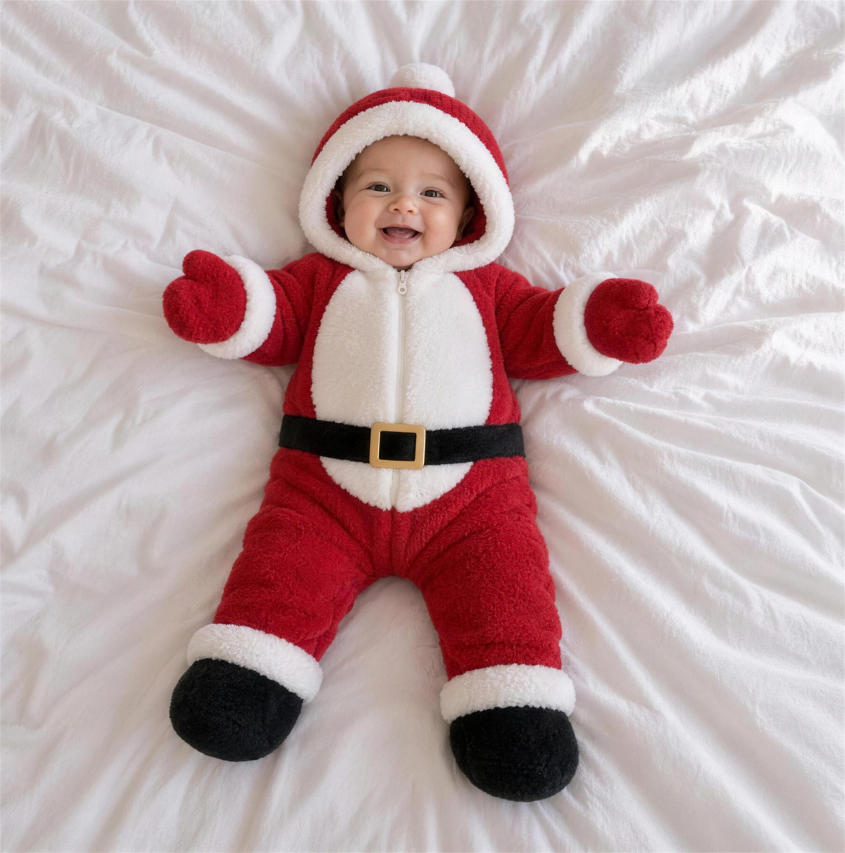 Santa Plush Baby Onsie
